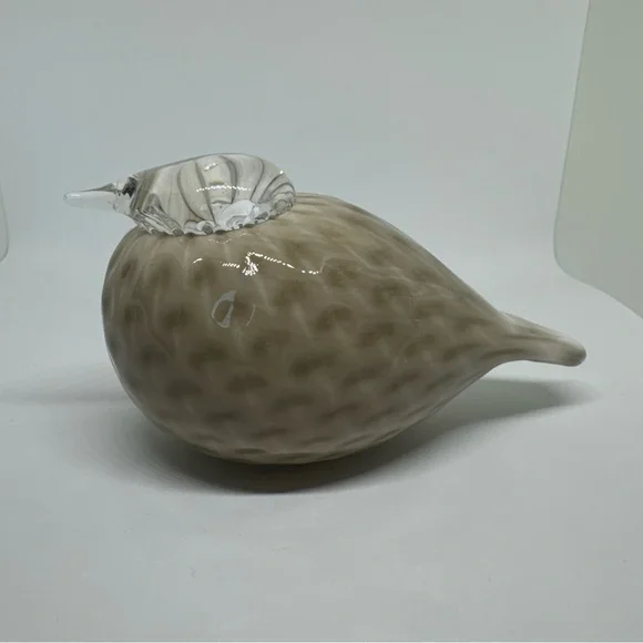 IIttala Finland Oiva Toikka Studio Art Glass Tilda Bird Sculpture Figurine